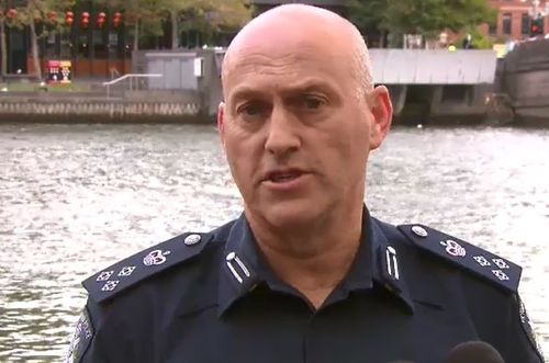 Acting Commander David Clayton said a man with a backpack sparked the massive police investigation. (9NEWS)