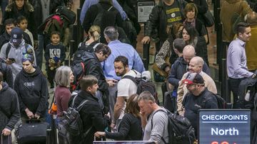 Air travellers endured waits of more than an hour to get through domestic checkpoints at Hartsfield-Jackson International Airport in Atlanta