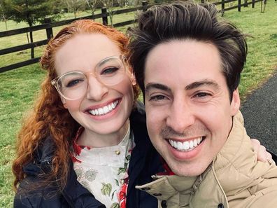 Emma Watkins with her husband Oliver Brian.