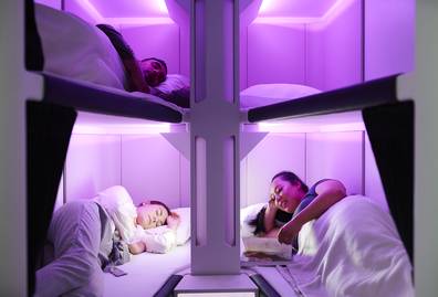 Air New Zealand Economy Skynest sleeping pods for long haul travel