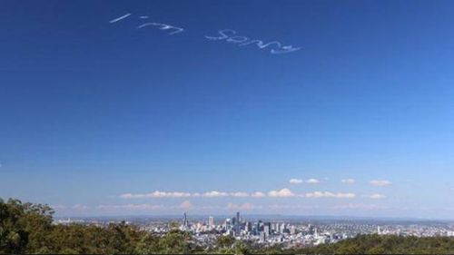 Mystery surrounds Brisbane's enormous aerial apology