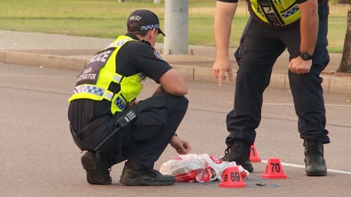 The incident comes in a horror 24 hours on Darwin's roads, with two killed and another injured in just one day. Picture: 9NEWS.