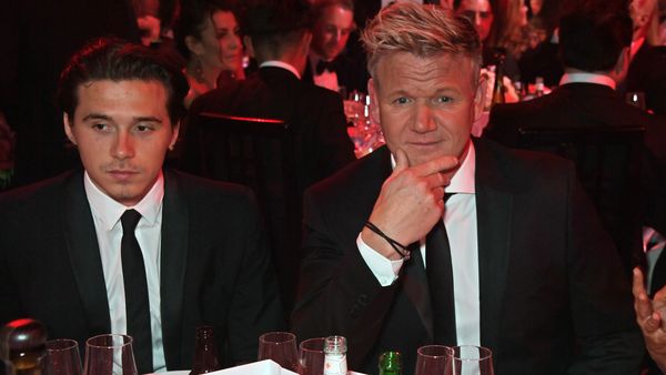 Brooklyn Beckham and Gordon Ramsay attend the the GQ Men Of The Year Awards 2019 in association with HUGO BOSS at the Tate Modern on September 3, 2019 in London