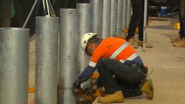Work begins on Adelaide Oval's long-awaited 'ring-of-steel'