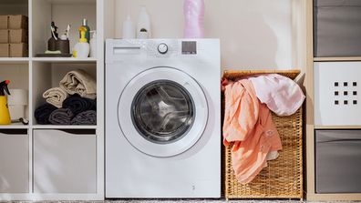 Washing machine in a laundry