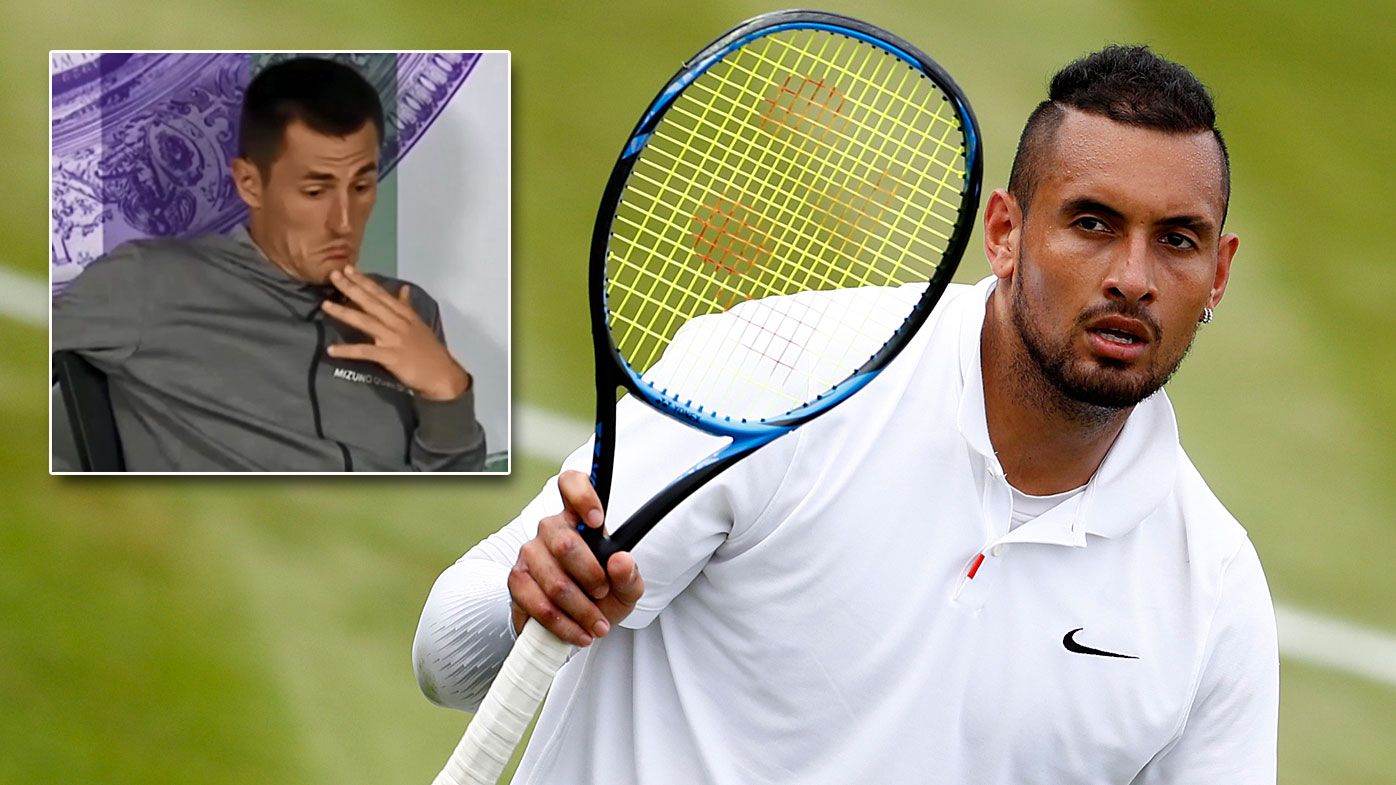 Nick Kyrgios calls $80k Wimbledon fine on misunderstood Bernard Tomic 'outrageous'
