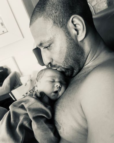 Kell Brook with new baby Ezerra