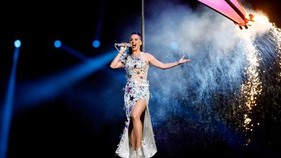 Five costume changes, dancing sharks and booty-popping on Lenny Kravitz: Katy Perry's Super Bowl Halftime show was full of moments that made our jaws drop. Hello, she went totally Katniss <i>Hunger Games</i> for 'Roar'... you'll see what we mean in a second.<br/><br/>And let it be said, Missy Elliott's surprise appearance nearly stole the show from under Katy. But the pop star made sure her 'Firework' finale left everyone gasping for more...<br/><br/>Author: Adam Bub.
