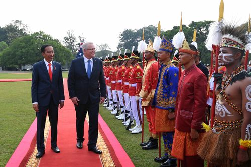 The two leaders met in the Presidential Palace to discuss regional security, counter-terrorism and economy.