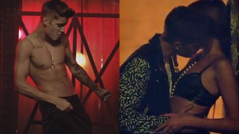 Crotch-grabbing and heavy pashing: Justin Bieber's naughtiest music video yet