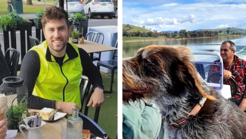 Porepunkah police shooting victims Vadim de Waart and Neal Thompson.