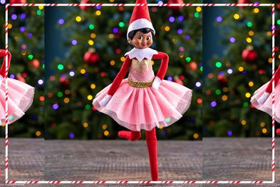 9PR: Elf on the Shelf Pink Sparkle Party Dress