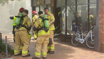 A fire and gas leak are being investigated in Newport, Sydney.