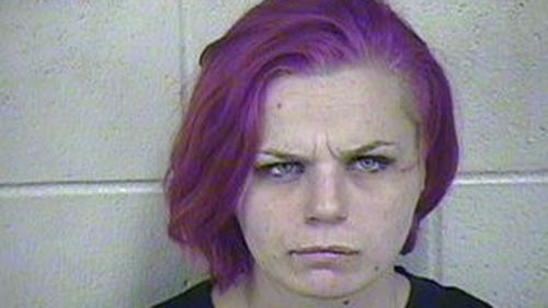 The mother, 24-year-old Brittany Mugrauer, has been charged with two counts of endangering the welfare of a child. (Jackson County Detention Centre)
