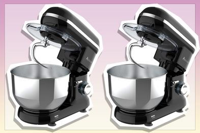 9PR: ADVWIN Stand Mixer, 1100W 5.5L Kitchen Food Mixer, 6 Speed with Tilt Head Pulse Electric Mixer