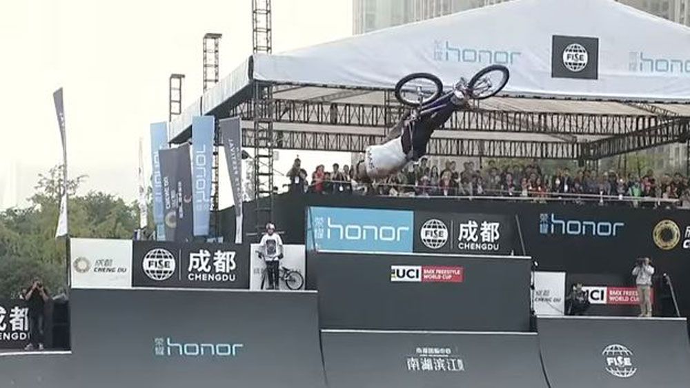 Australia's Logan Martin crowned inaugural BMX freestyle world champ after flawless display in Chengdu