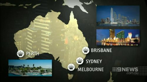 The Crown empire was born in Melbourne but is spreading across the country and the world. (9NEWS)