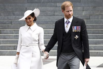 Meghan and Harry arrive at St Paul's Cathedral