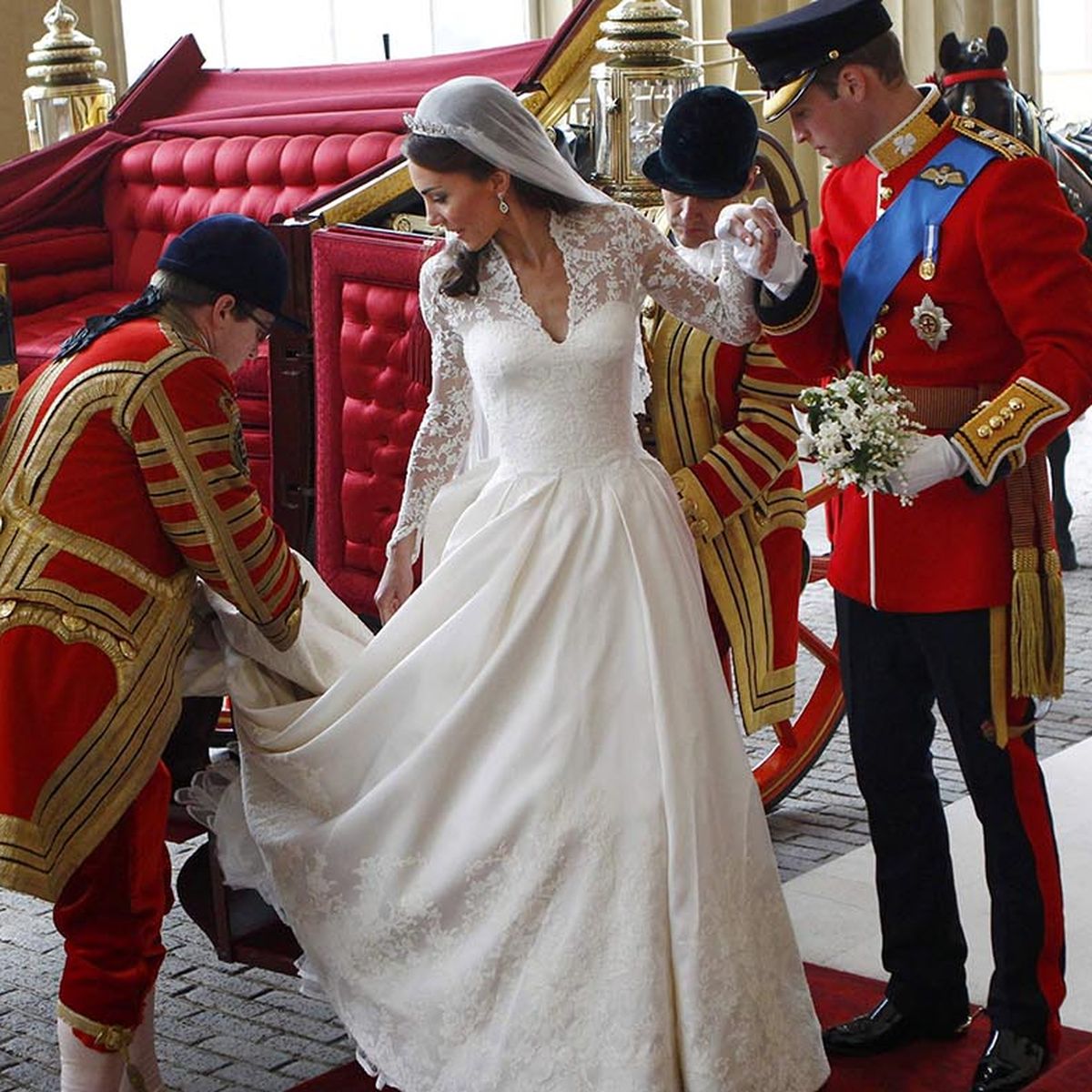 Sarah Burton, who designed Kate's royal wedding dress, to step