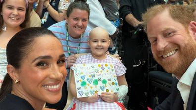 Prince Harry Meghan Markle Melbourne hospital visits little girl Lily and mother Katie meet and greet April 2026