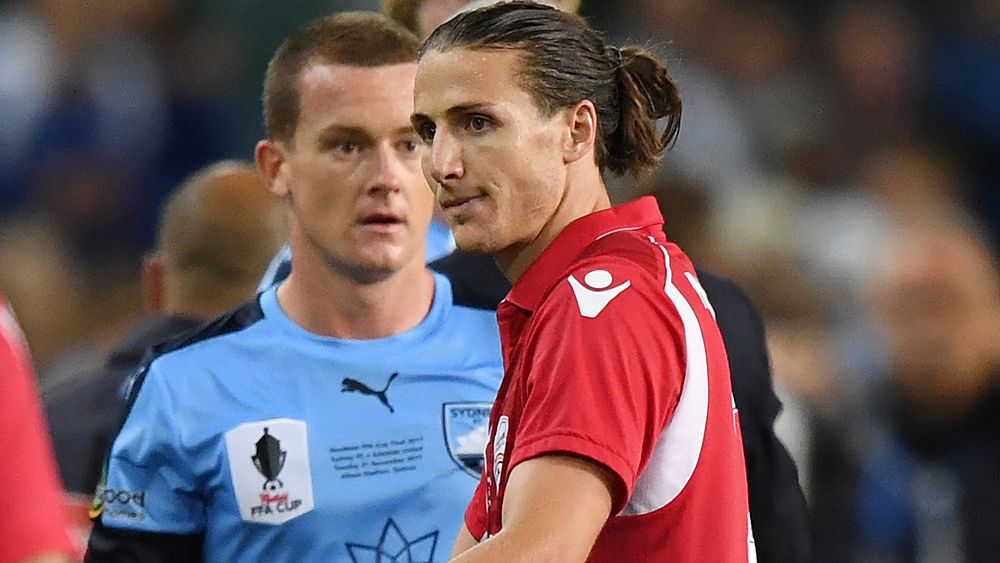 FFA Cup: Adelaide's Michael Marrone cited for ball boy scrap