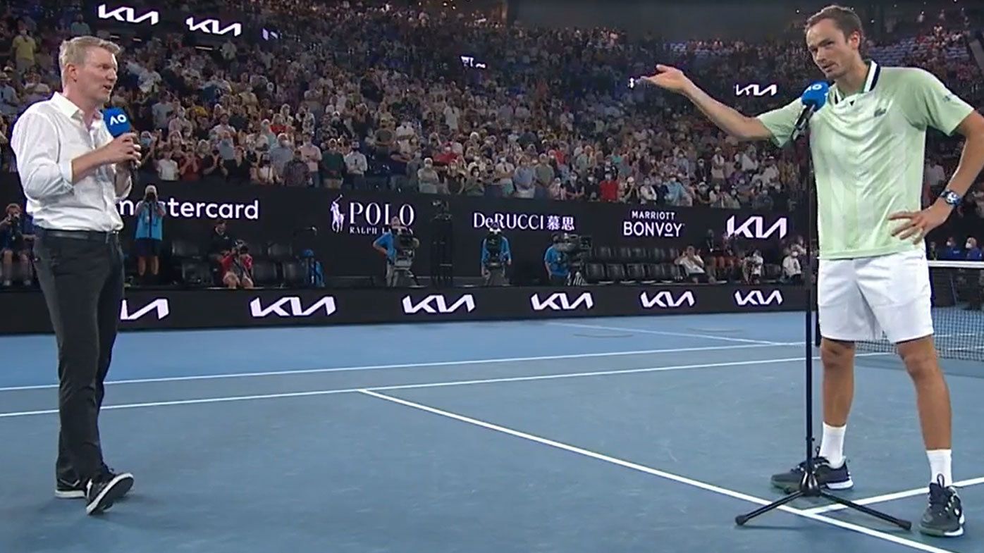 Russian star Daniil Medvedev blasts 'low IQ' chanting Australian Open fans following win against Nick Kyrgios