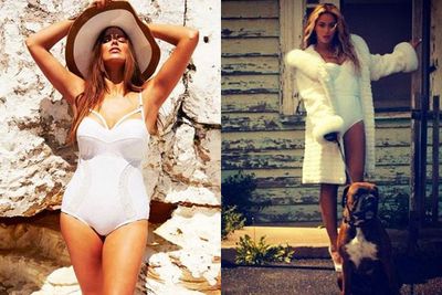 Even Beyonce adores Robyn's hourglass-lovin' cossies, sporting the retro swimwear in her 'Angel' music video!<br/><br/>Paired with fur and pearls, of course.