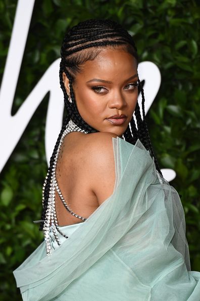 Rihanna arrives at The Fashion Awards 2019 held at Royal Albert Hall on December 02, 2019 in London, England.