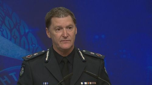 Chief Commissioner Steve Patton speaks on car crash that killed a police officer and man.