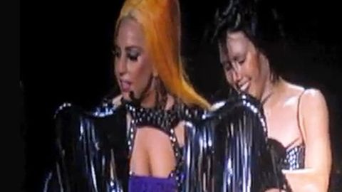 Watch: Brisbane fan throws Gaga a sex toy