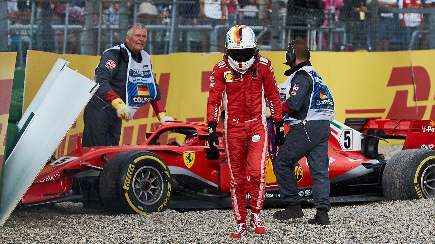 Sebastian Vettel's crash hands Lewis Hamilton F1 championship lead