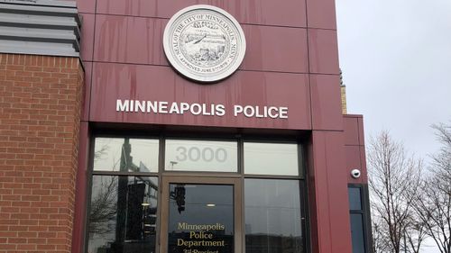 A local police station in Minneapolis. The Minneapolis Police Department fired Noor after he was charged over Justine's death. He is appealing his dismissal.