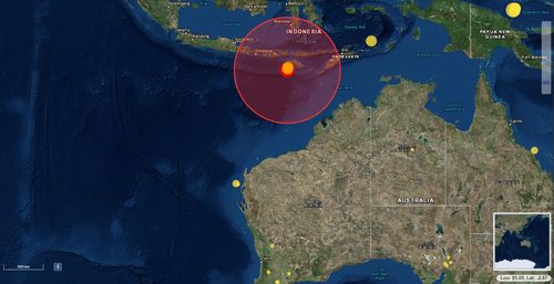  Indonesia earthquakes Indian Ocean