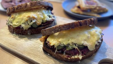 Jane's epic Reuben sandwich
