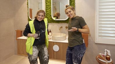 The Block 2023: Eliza and Liberty&#x27;s guest bathroom week 4