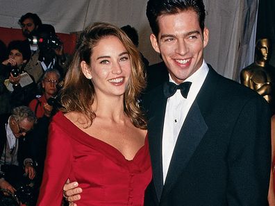 Harry Connick Jr. and Jill Goodacre at the 1991 Academy Awards.
