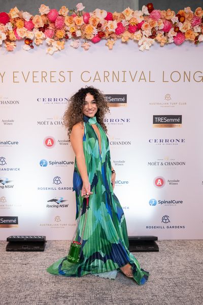 Stylish celebrity arrivals at the Sydney Everest Carnival Lunch 2023