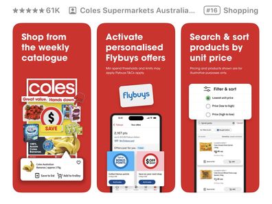 coles app changes