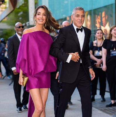 NEW YORK, NY - APRIL 27: Amal Clooney and George Clooney arrive at the 51st Chaplin Awards on April 27, 2026 in New York City.  (Photo by XNY/Star Max/GC Images) *** Local Caption ***Amal Clooney;George Clooney