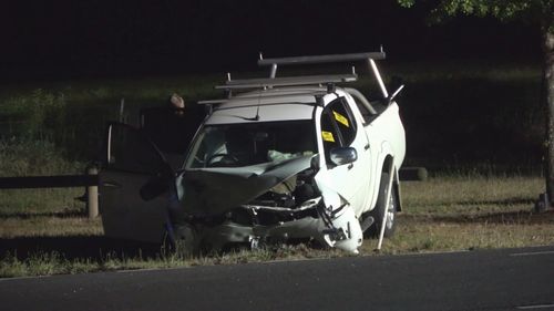 The ute driver avoided injury in the smash.