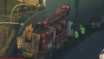 A﻿n over-height truck has created heavy traffic near Sydney Airport this afternoon.