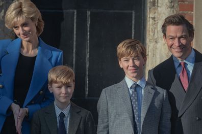 Elizabeth Debicki and Dominic West as Princess Diana and Prince Charles in Season 5 of The Crown