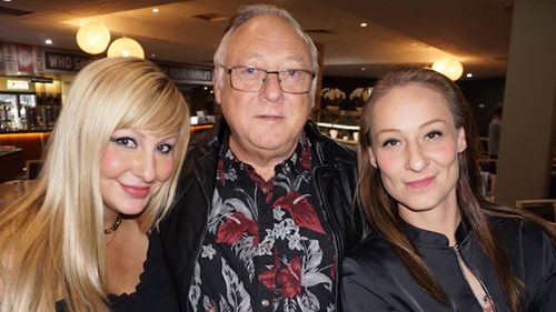 Clive Haddon and two of his daughters.