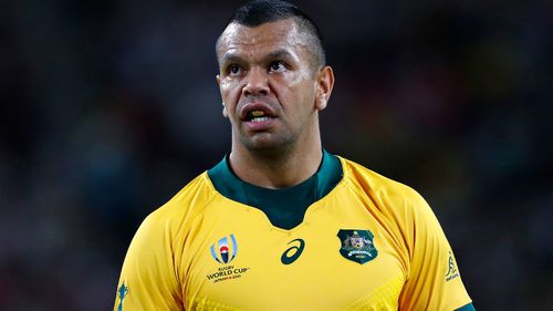 Kurtley Beale in action for the Wallabies during the 2019 Rugby World Cup