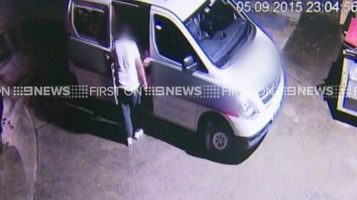 The 35-year-old's nearby Holden Station wagon was stolen in the incident. (9NEWS)