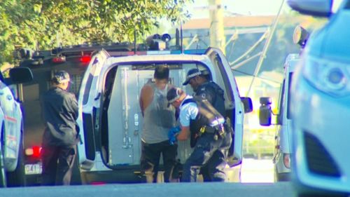The man was arrested this morning after a lengthy siege. (9NEWS)