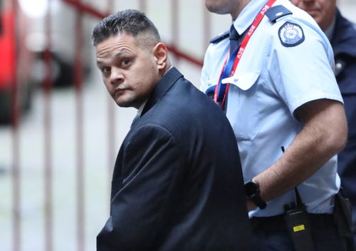 Jones was found guilty and convicted of the stabbing death of Stephen Lowry in St Kilda. Picture: 9NEWS.