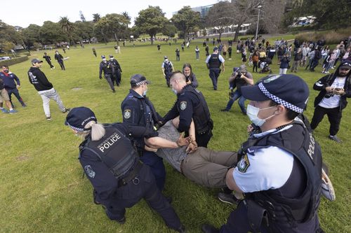 Sydney lockdown protests