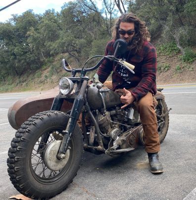 Jason Momoa involved in head-on collision with motorbike rider.