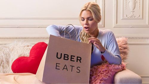 TV advertising for Uber Eats has featured a host of celebrities including Sophie Monk. (Supplied)